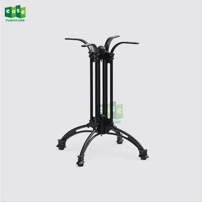 Black Color Cast Aluminum 4 Legs Table Base E9304