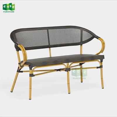 Aluminum frame outdoor mesh fabric bistro sofa (E8029 sofa)