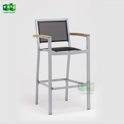 Modern aluminum outdoor mesh fabric bar stool chair (E1101 bar)