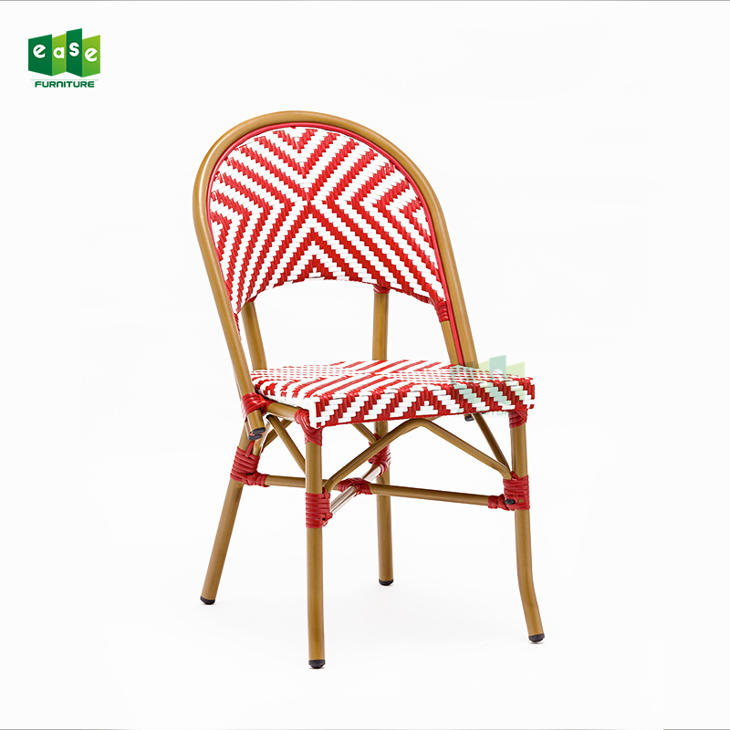 2019 new design stackable and colorful french bistro chair for outdoor restaurant-E1185