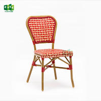 Outdoor aluminum frame french bistro chair for cafe E1183