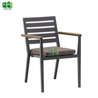 Metal frame garden chair stacking aluminum dining meeting chair-E1198