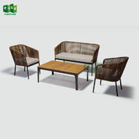 Foshan outdoor wicker garden patio chair furniture set wholesale-E7029set