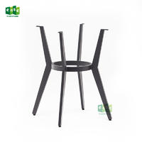 Outdoor aluminum 4 legs stackable coffee table base for ssle-E9004
